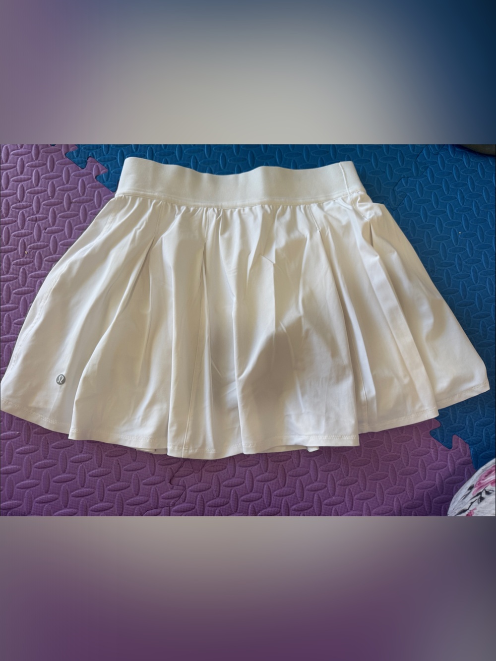 lululemon athletica White Pleated Athletic Skort
